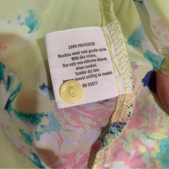 Decree chiffon flowered button up shirt/blouse - Picture 8 of 10